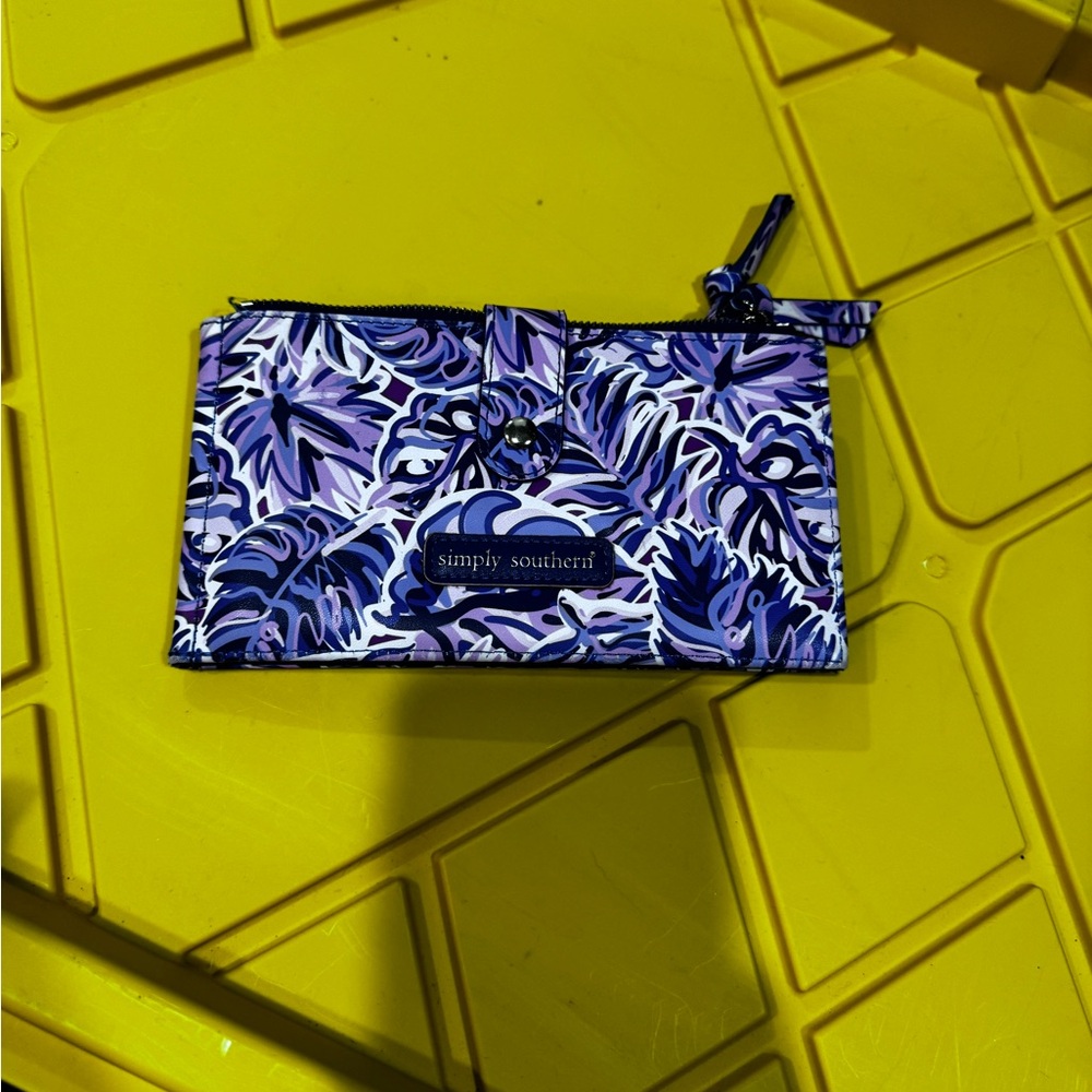 Simply Southern Purple Floral Wallet